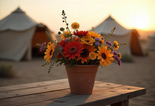 Why Flowers and Desert Camps Are the Perfect Celebration Combo