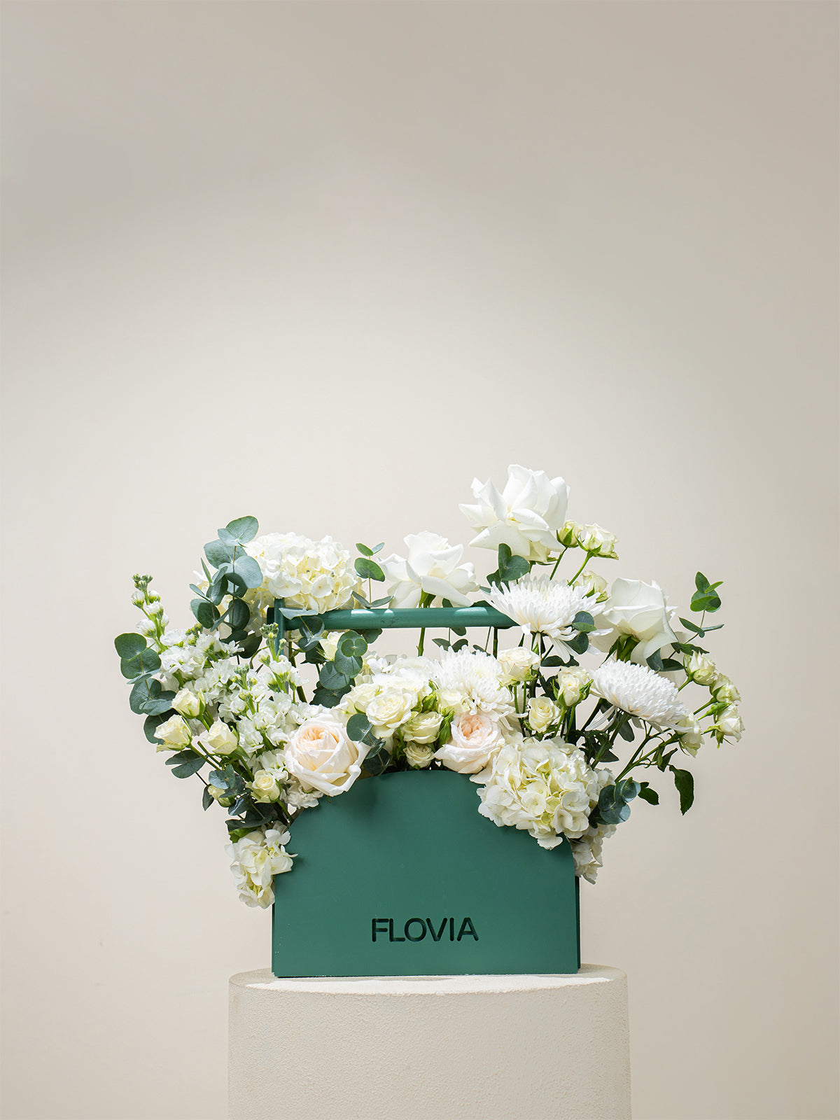 White Serenity Basket