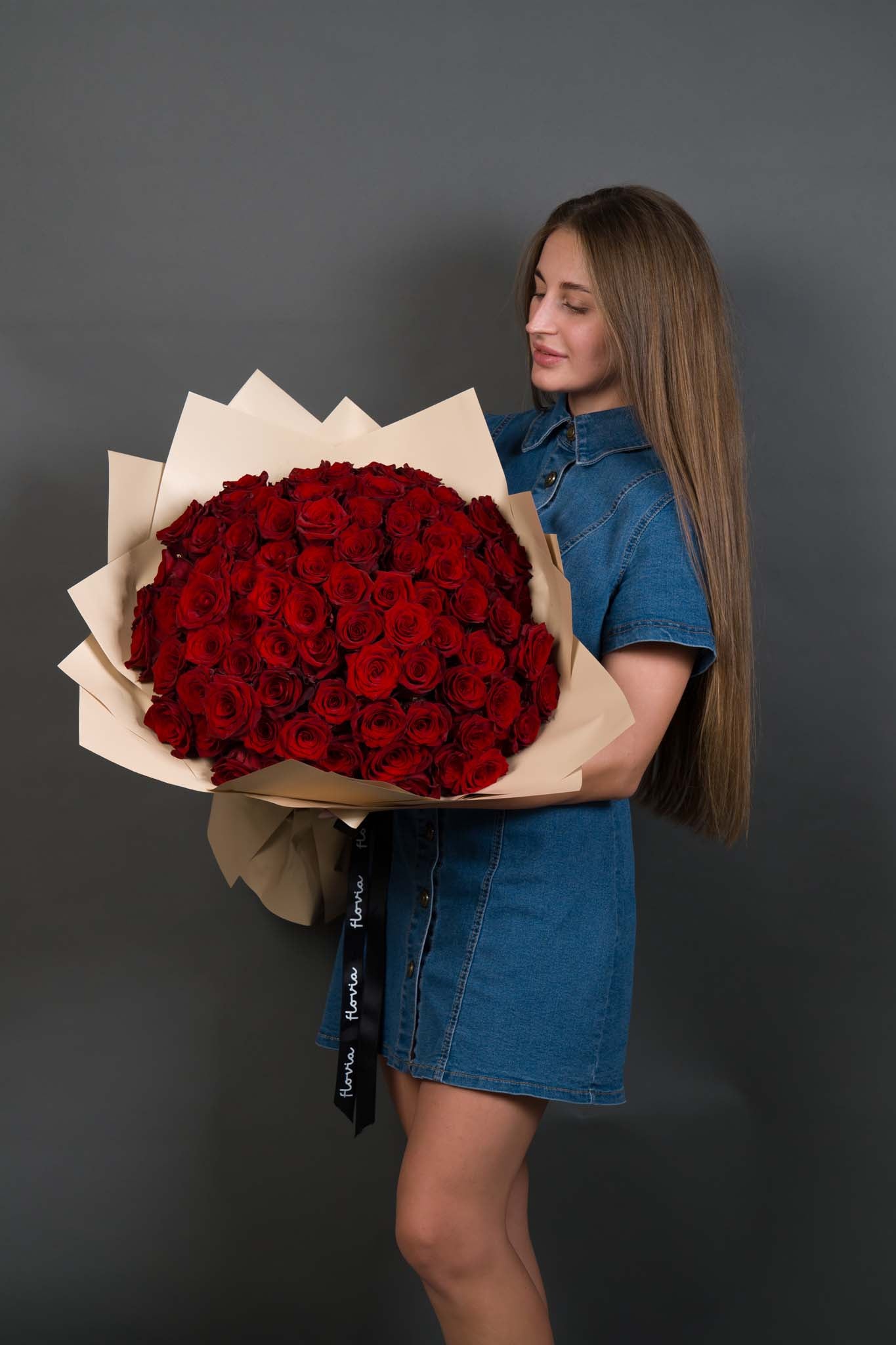 101 Premium Red Roses Bouquet