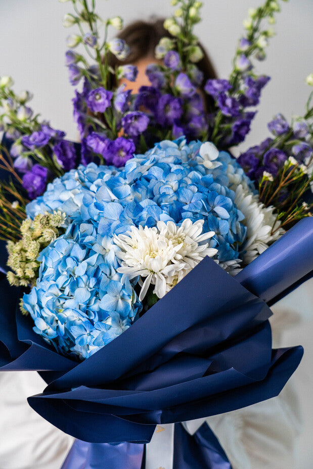 Ocean blue bouquet | Flower Shop Dubai.