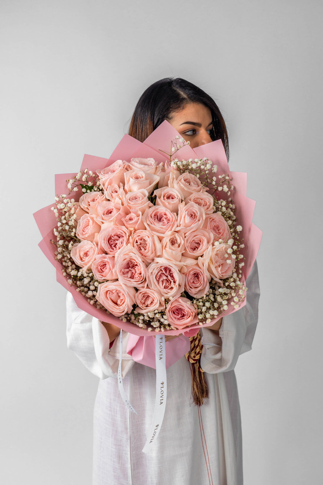 Pink Rose Bouquet | Flower Shop Dubai.