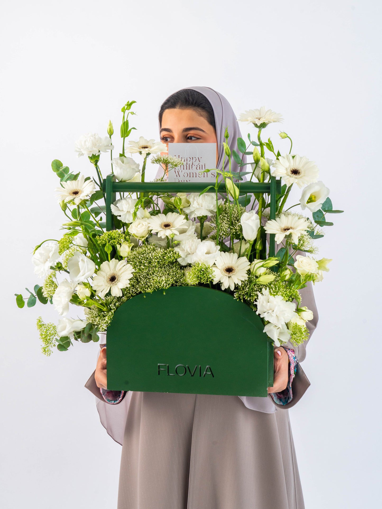 Flovia Green Basket