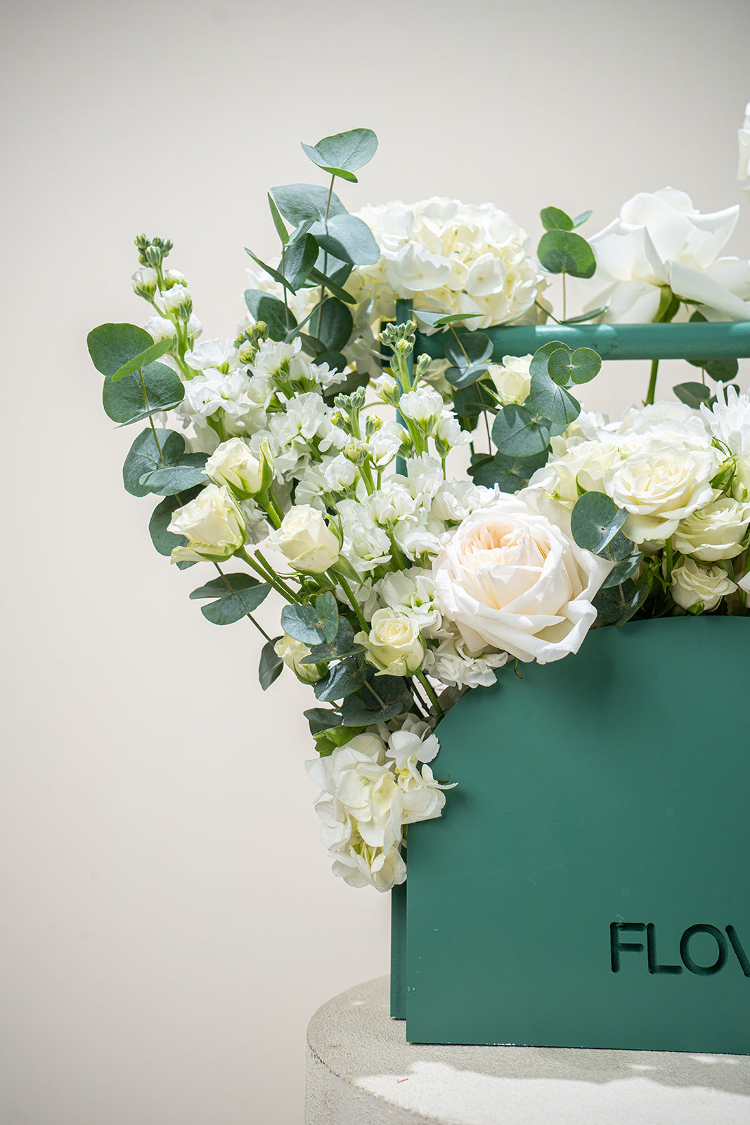 White Serenity Basket