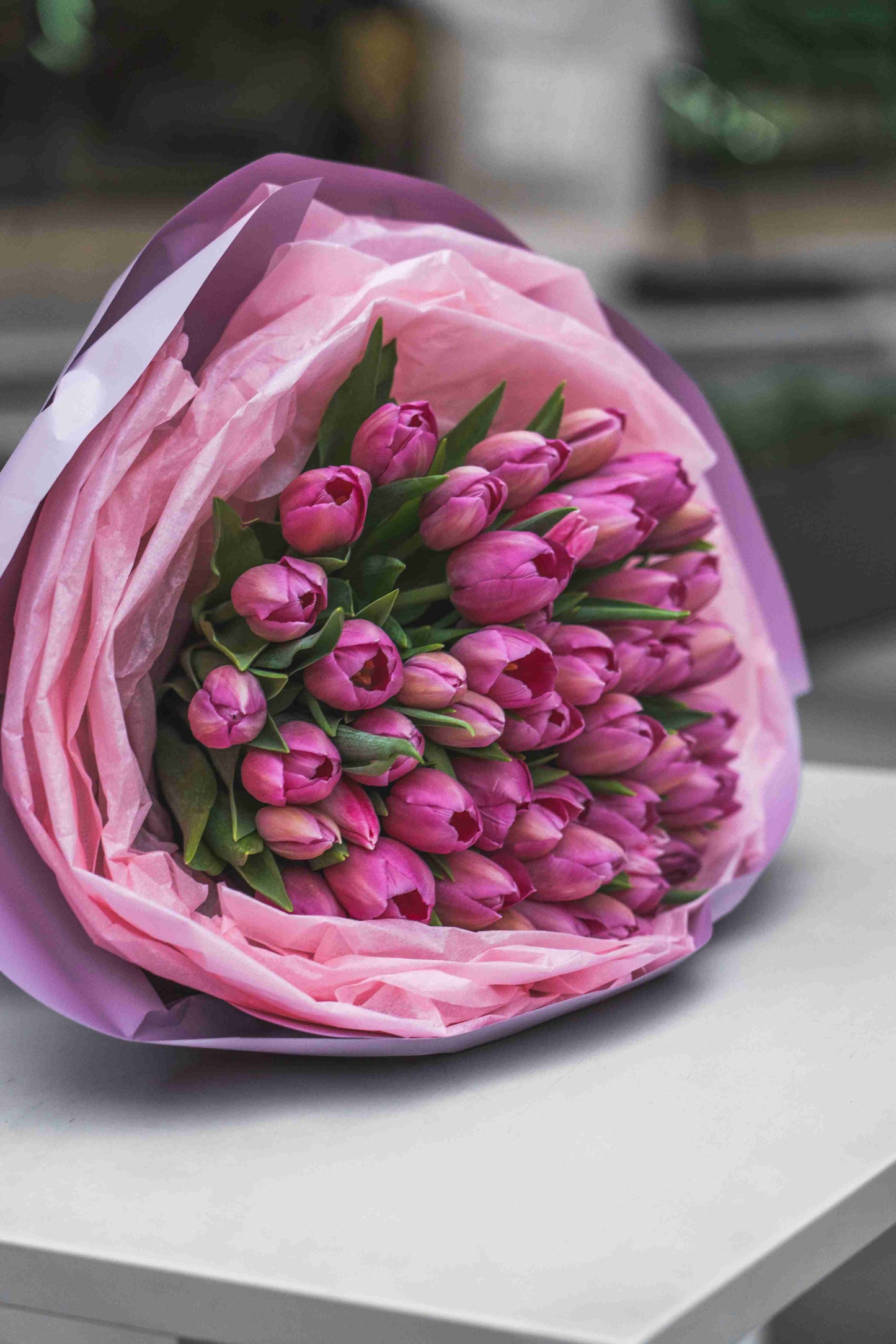 Purple tulips flower delivery anywhere you wish