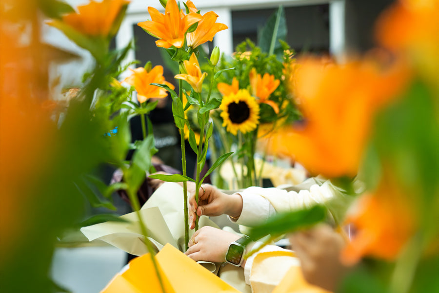 Flovia's Flower Arrangement Workshop, July 13, 2025:  A vibrant celebration of creativity.