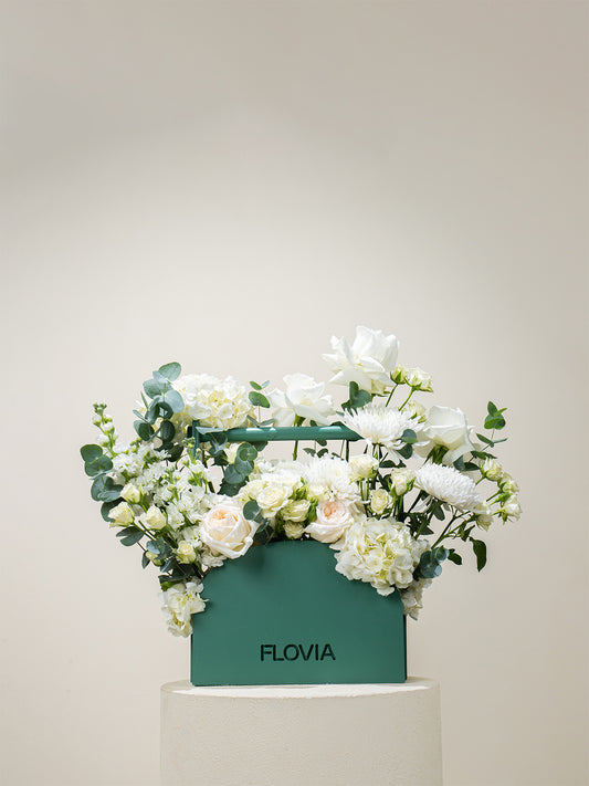 White Serenity Basket