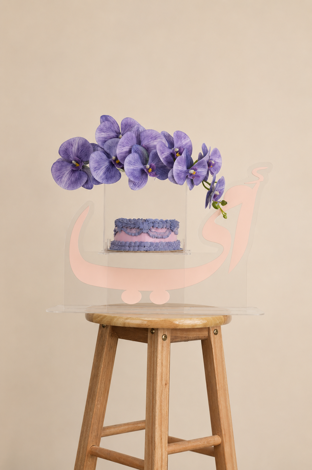 Mothers Day Special Purple Orchid Cake