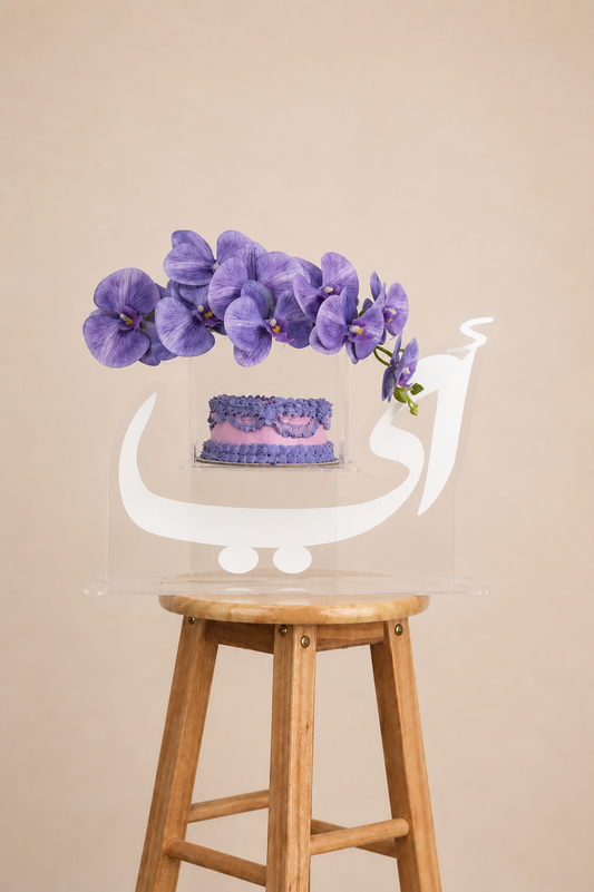 Purple Orchid Cake Box for Mother’s Day