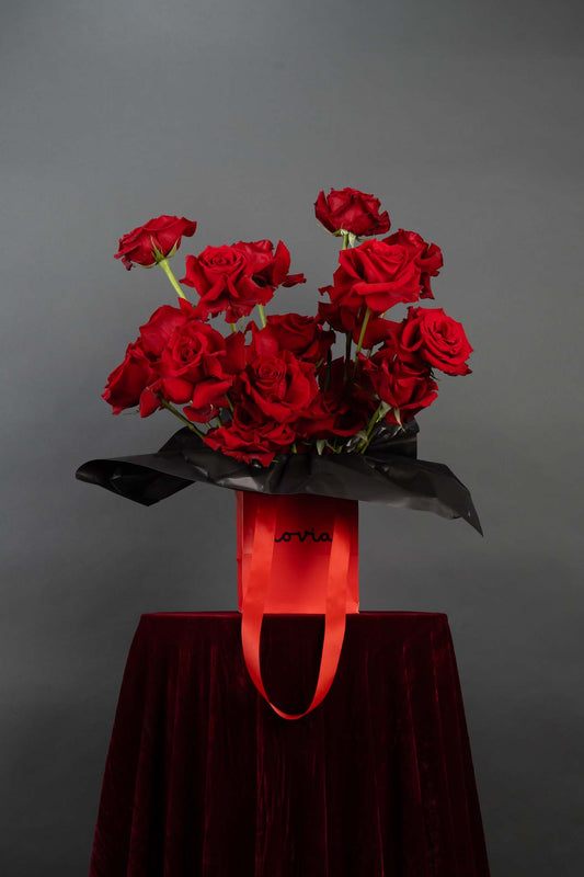 Luxury Scarlet Rose Arrangement