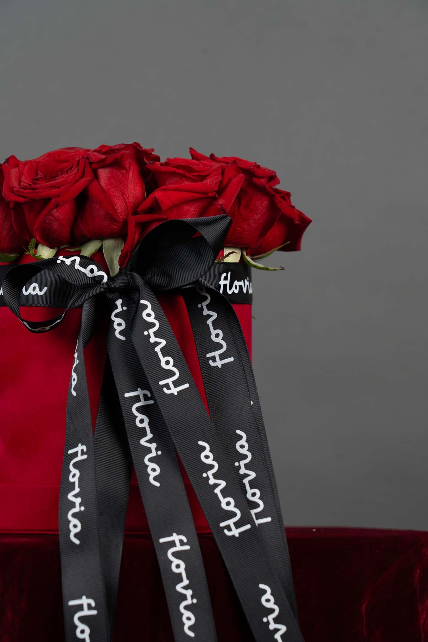 Royal Red Rose Hatbox