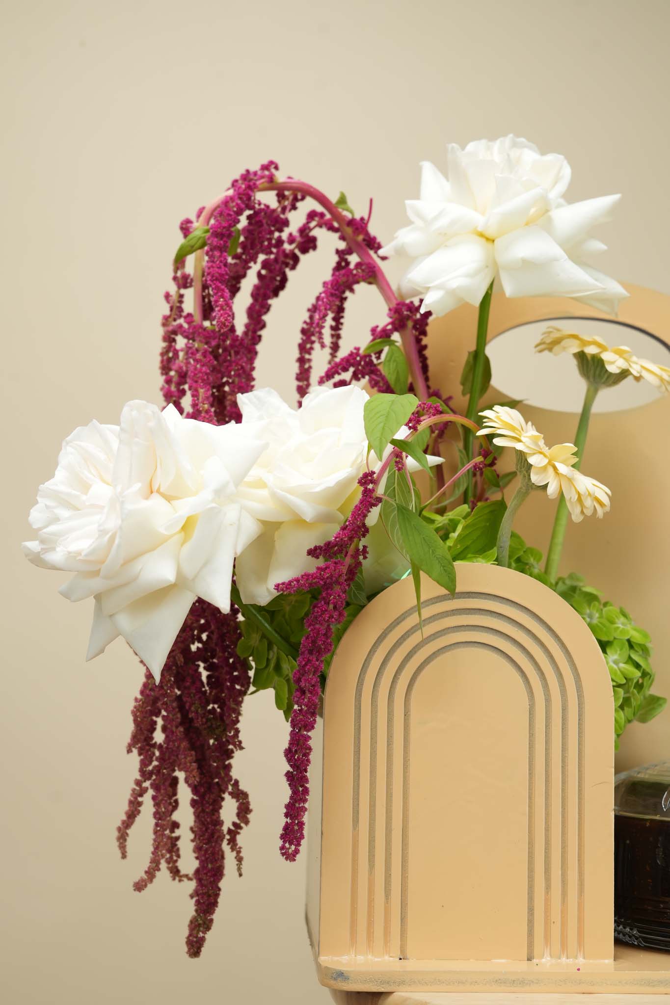 Luxury Halwa & Fresh Flower Arrangement