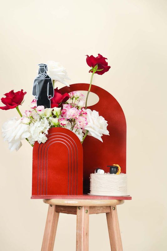 Graduation Floral Cake Arrangement