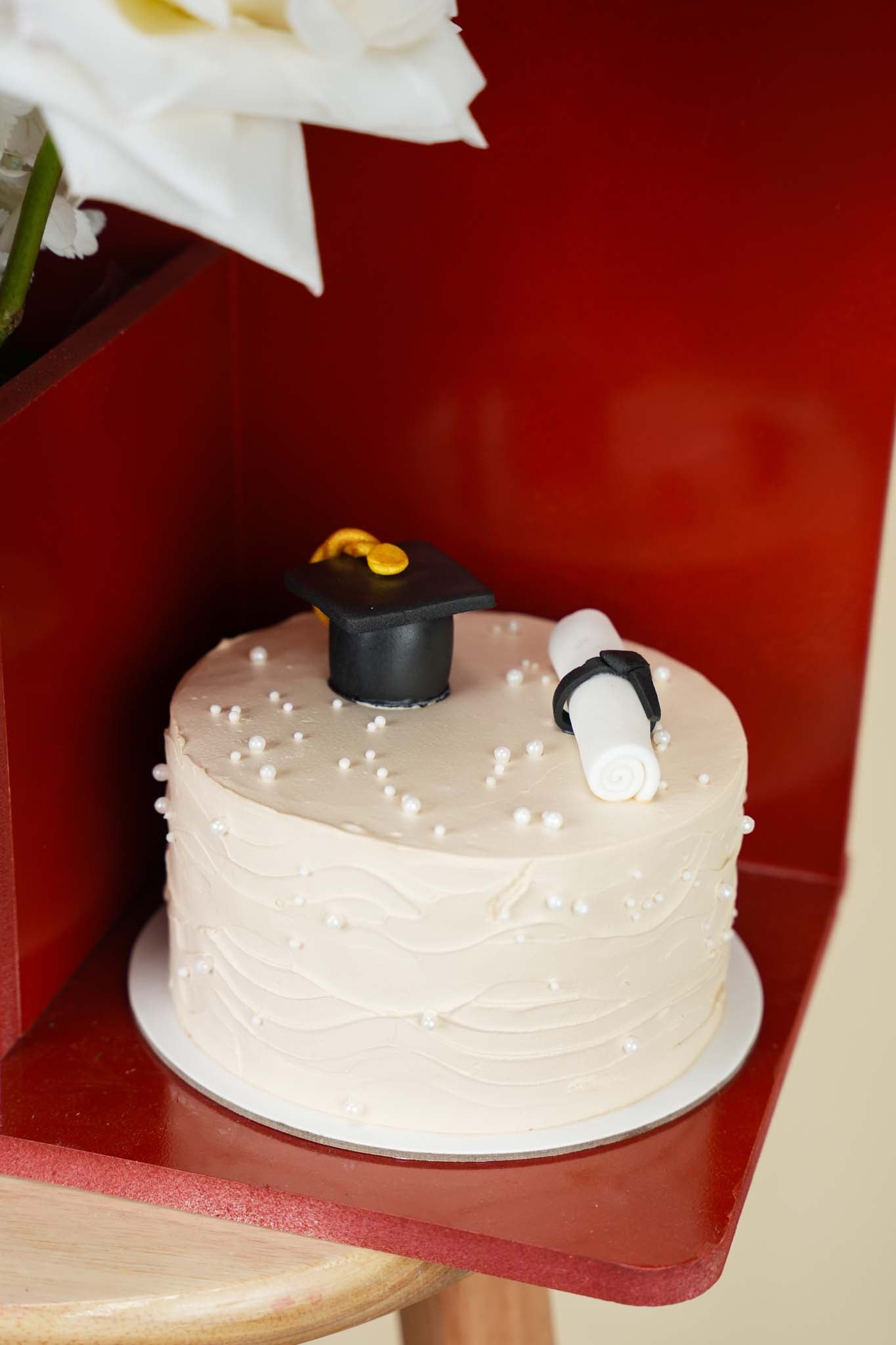 Graduation Floral Cake Arrangement