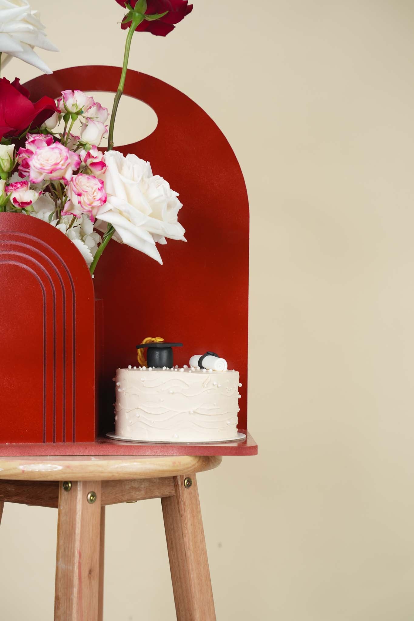 Graduation Floral Cake Arrangement