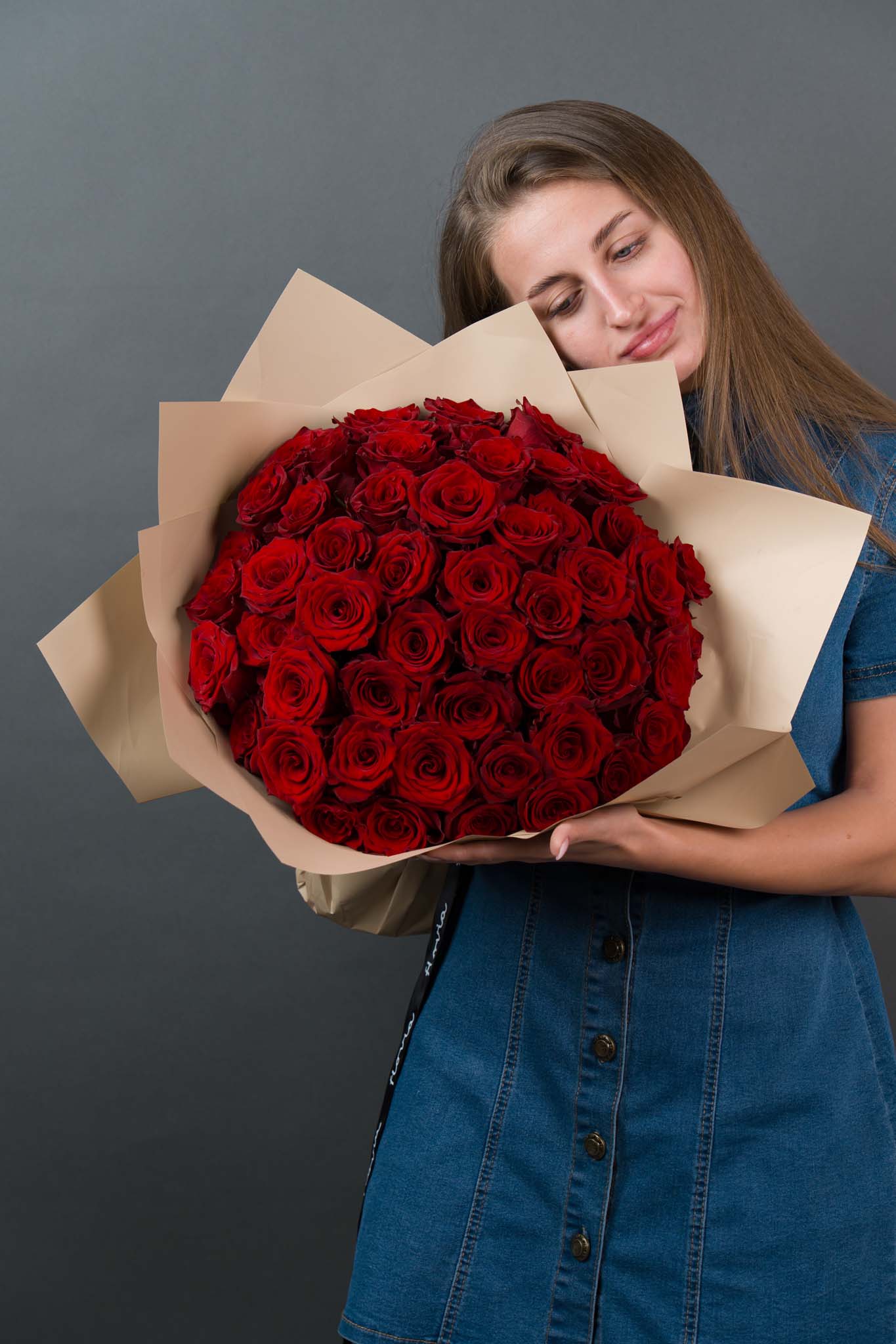 51 Premium Red Roses Bouquet