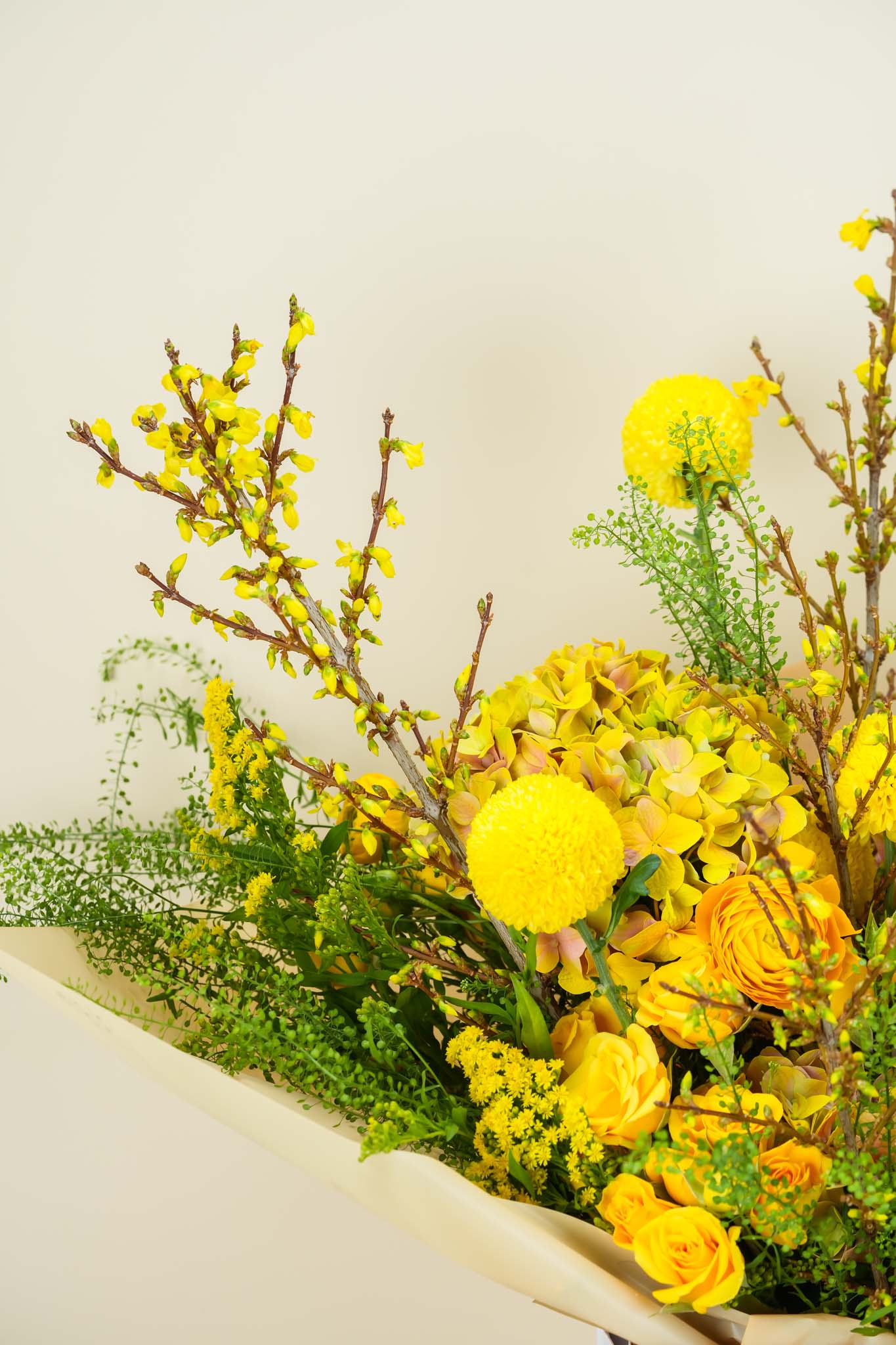 Golden Radiance Yellow Floral Bouquet