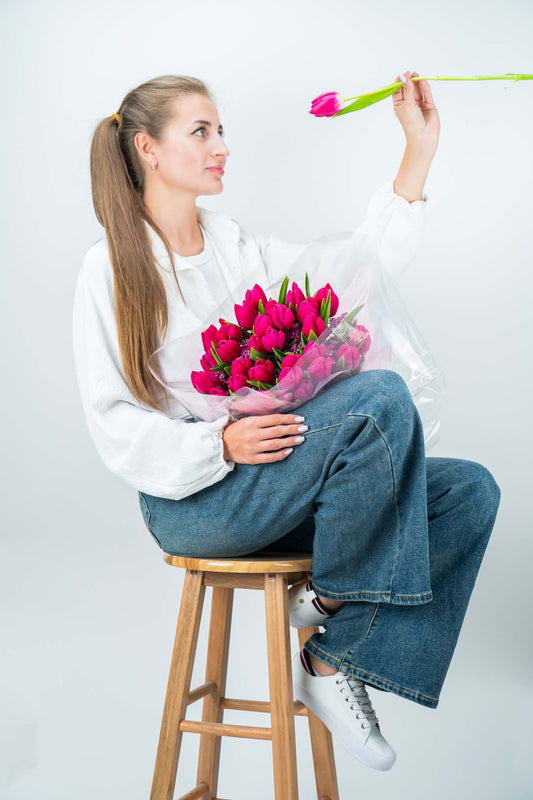 Blushing Pink Tulip Bouquet
