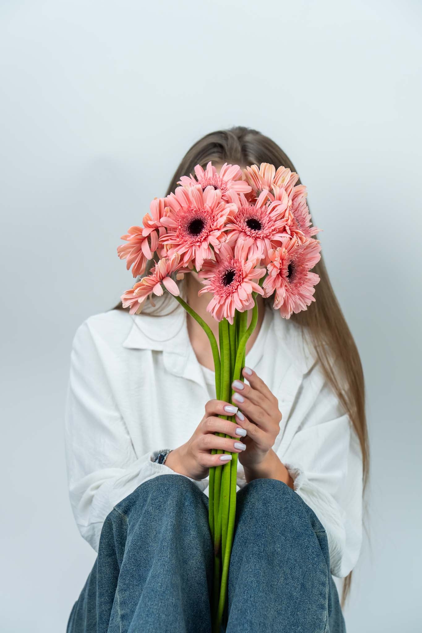 Peach Blush Gerbera Bouquet