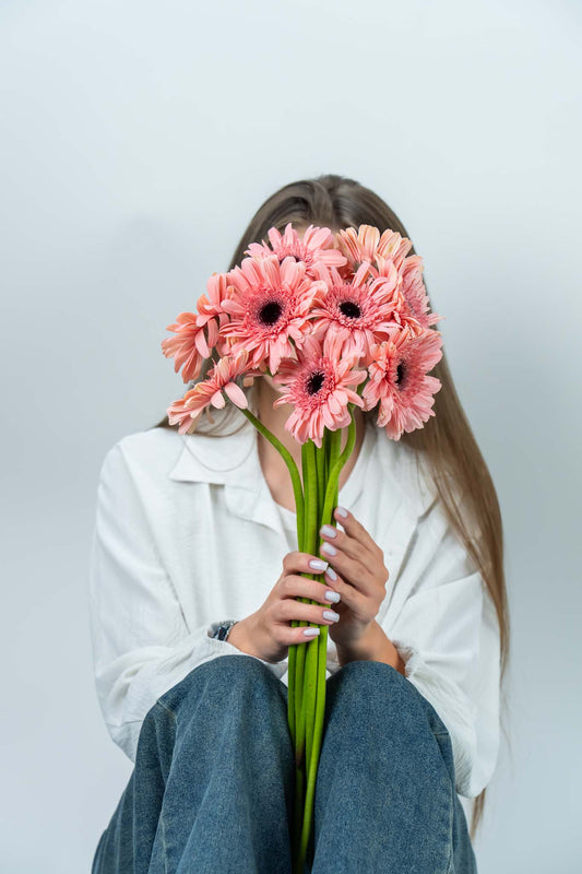 Peach Blush Gerbera Bouquet