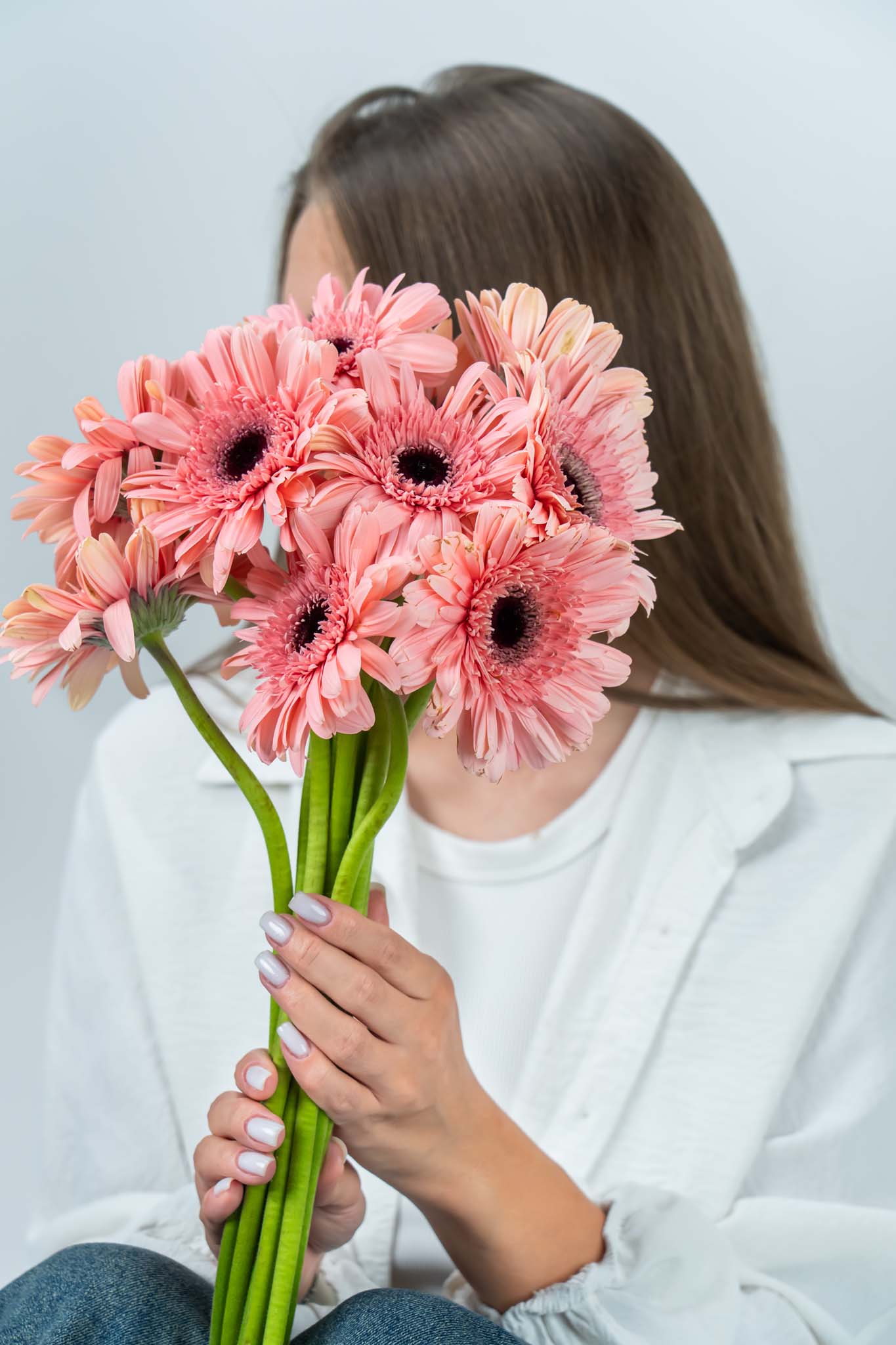 Peach Blush Gerbera Bouquet