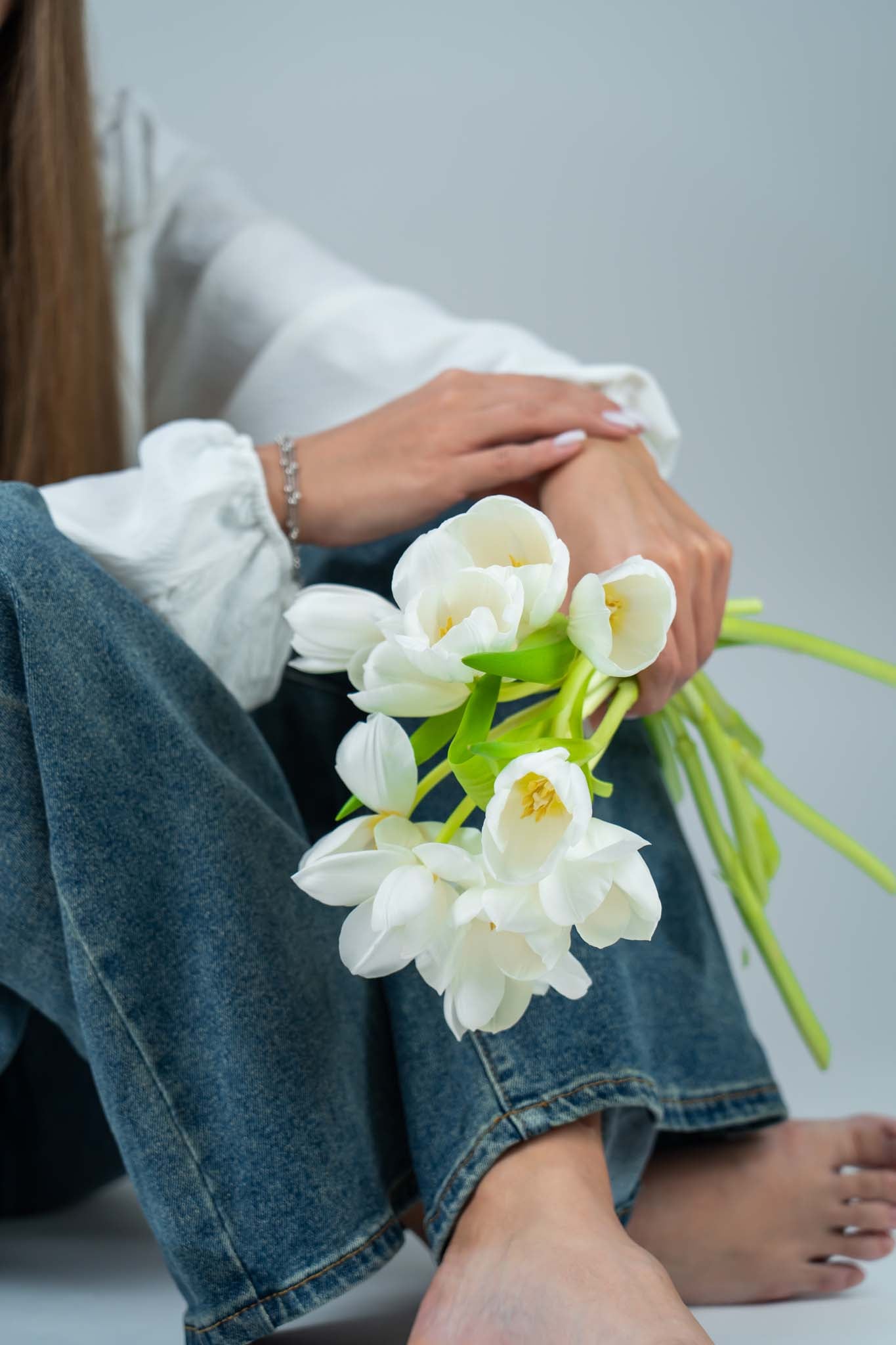 Pure Elegance White Tulip Bouquet