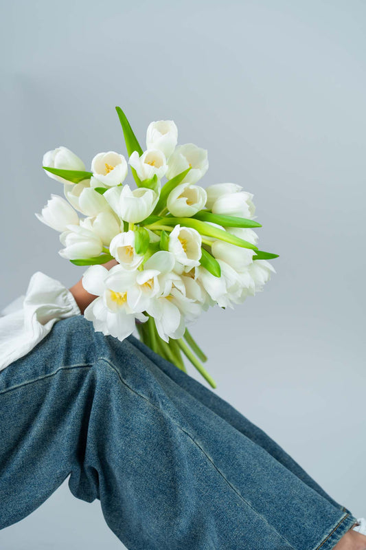 Pure Elegance White Tulip Bouquet