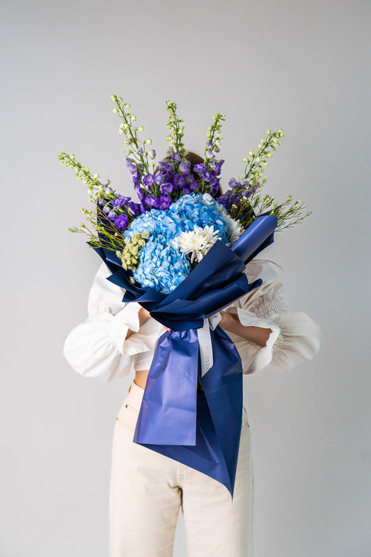 Ocean blue bouquet | Flower Shop Dubai.