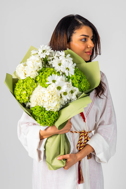 Natural Green Bouquet | Flower Shop Dubai.