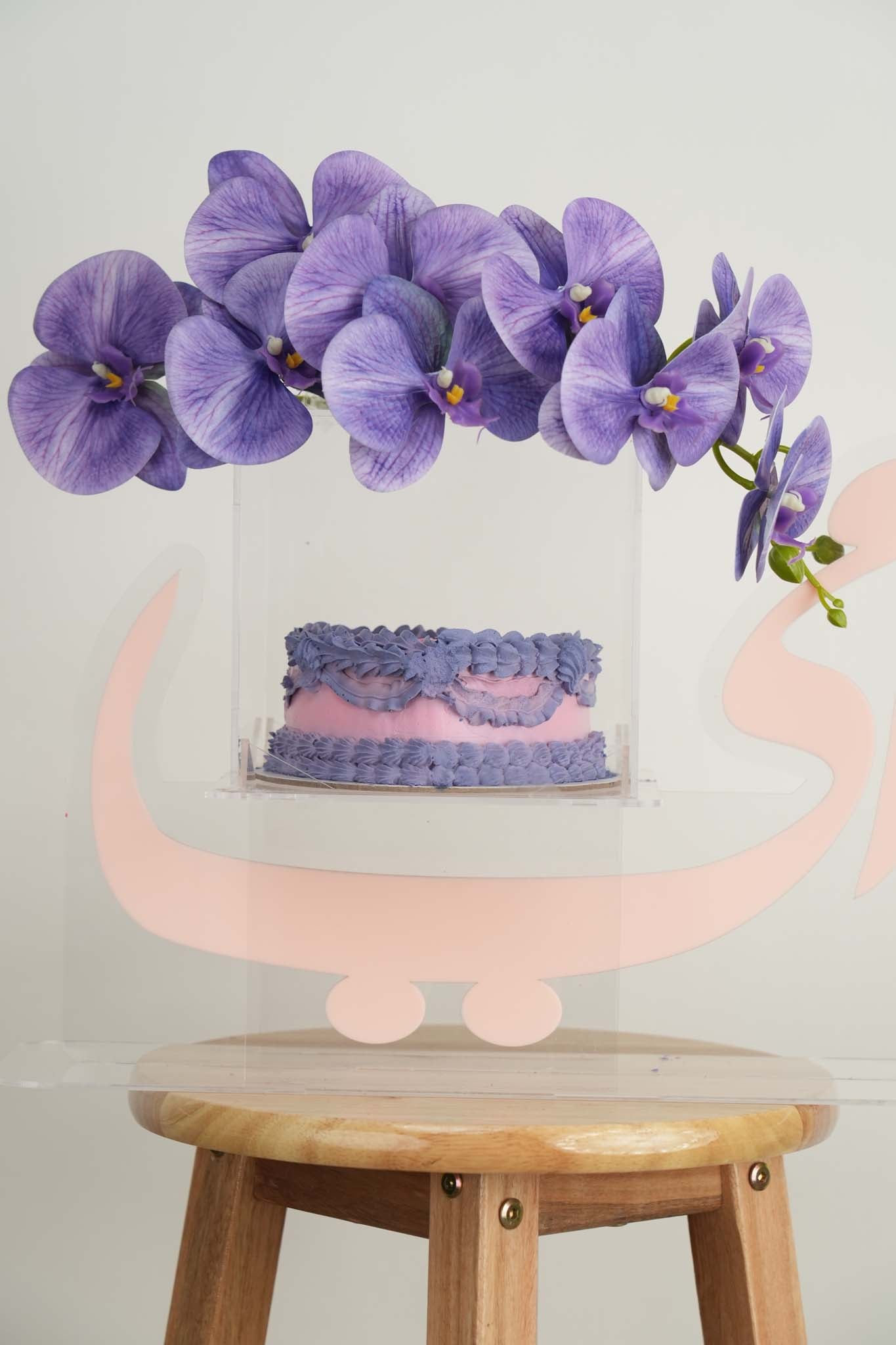 Mothers Day Special Purple Orchid Cake