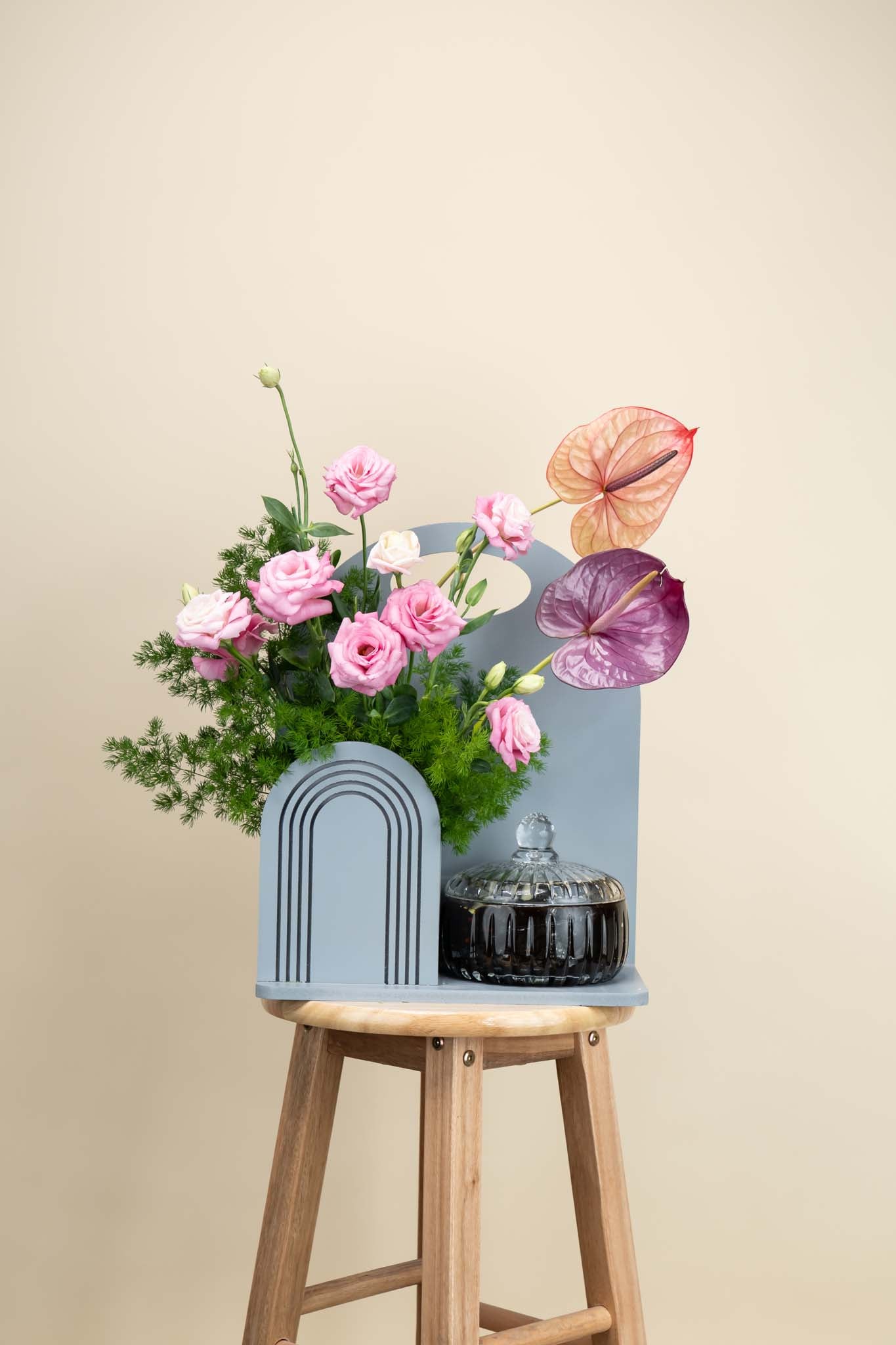 Blush Anthurium Arch