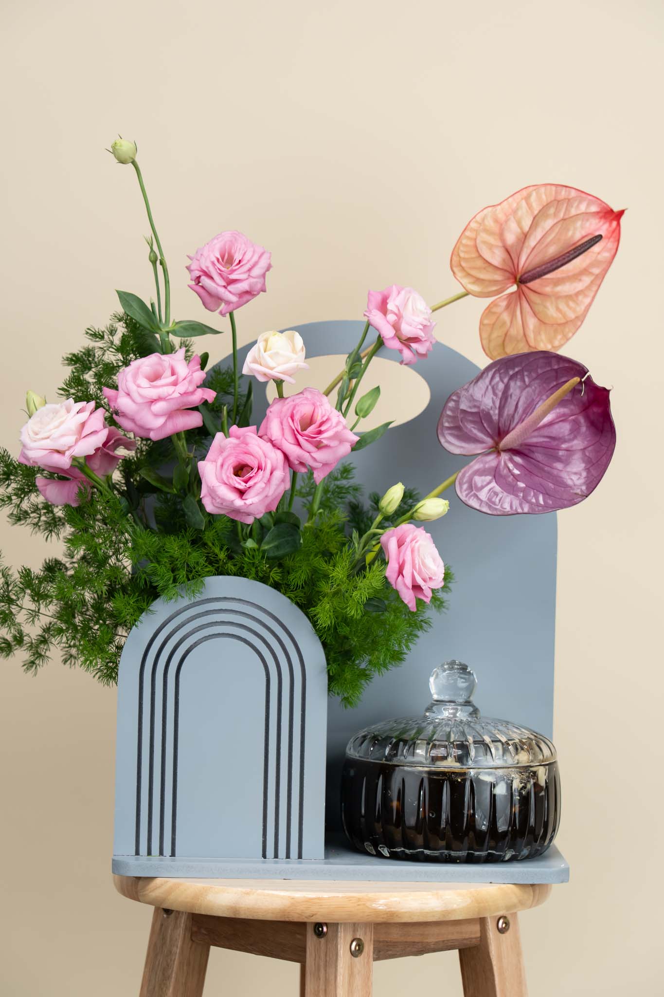 Blush Anthurium Arch