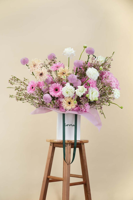 Blush Pink Bloom Bag