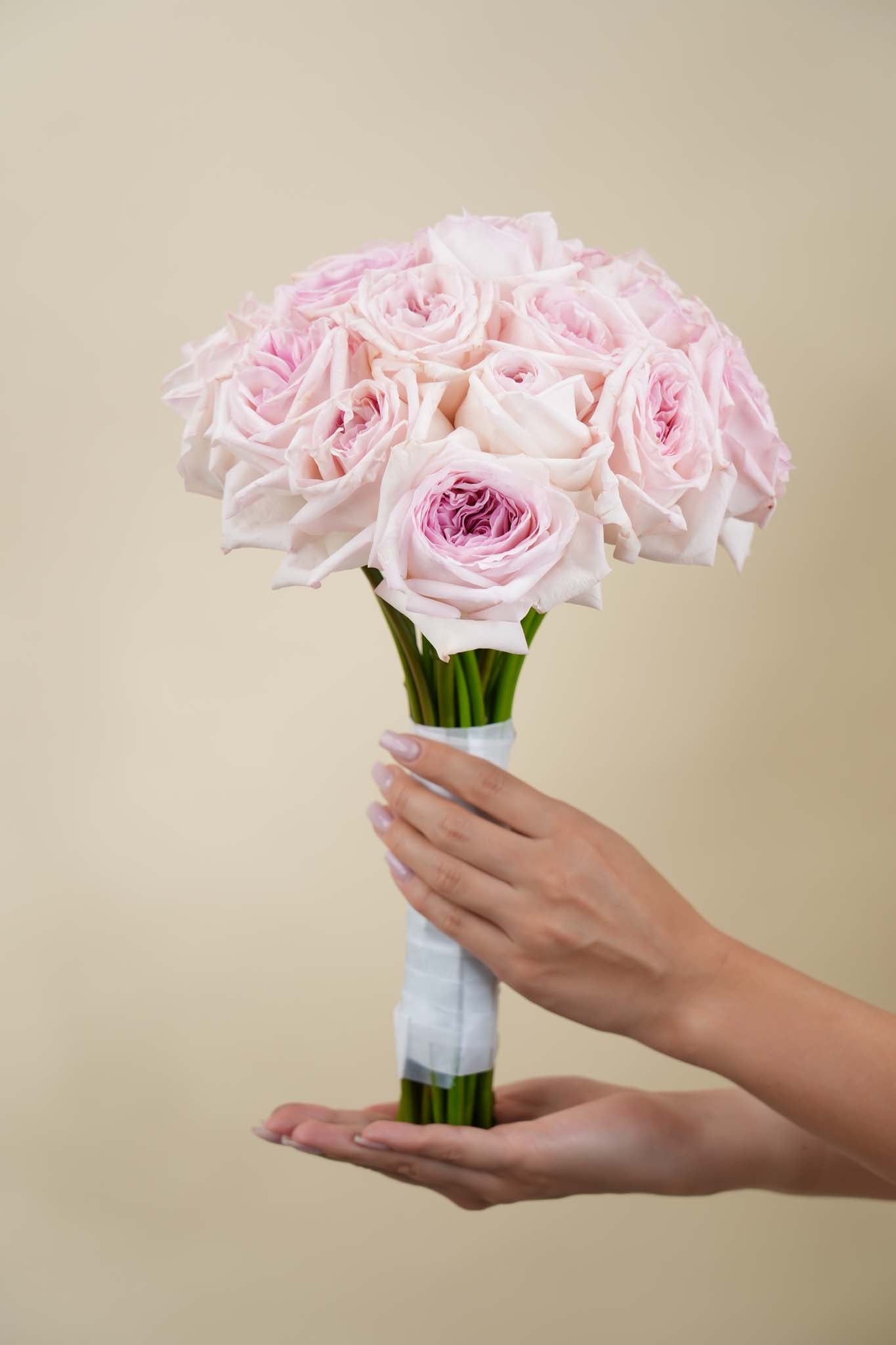Blush Pink Rose Hand Bouquet
