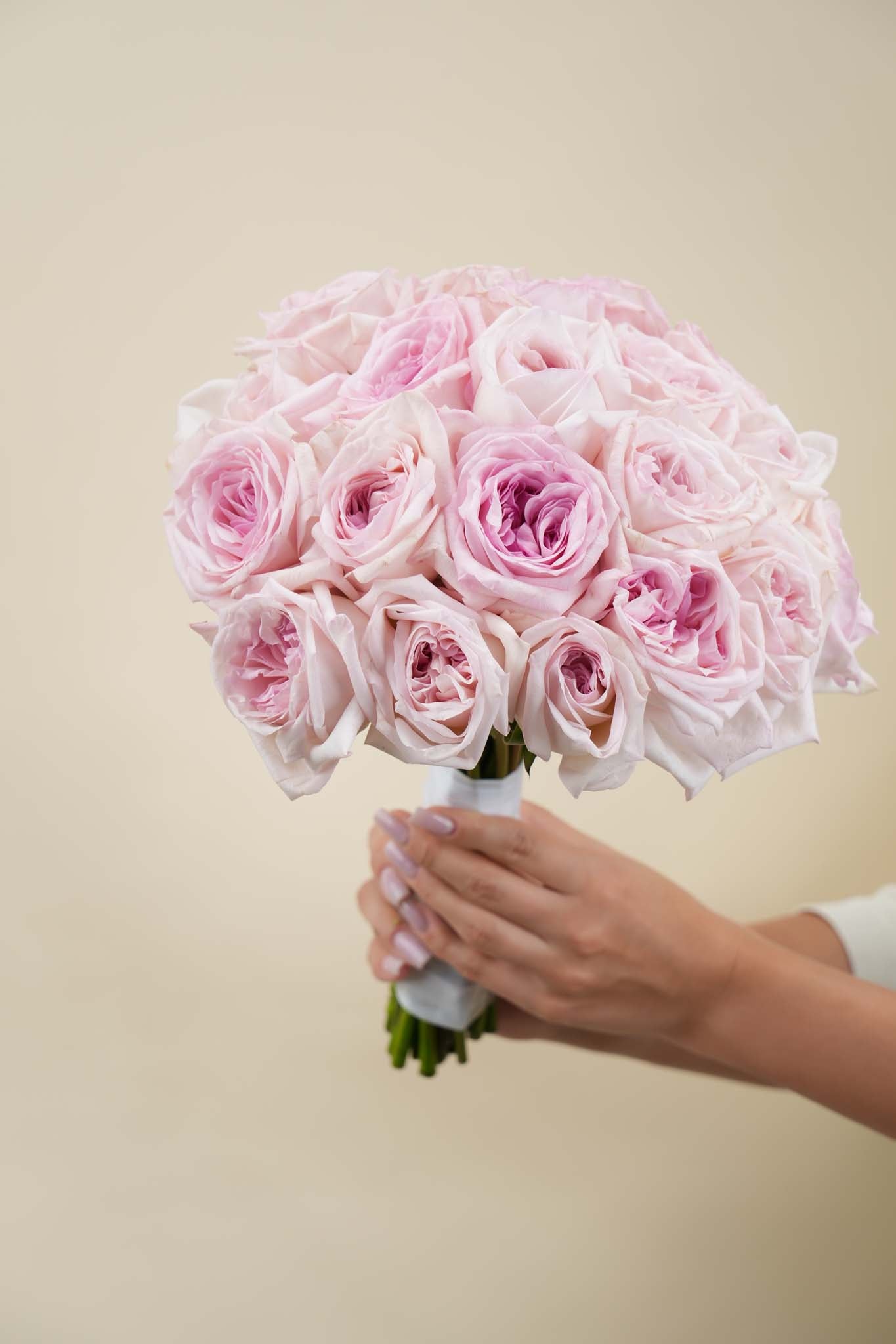 Blush Pink Rose Hand Bouquet
