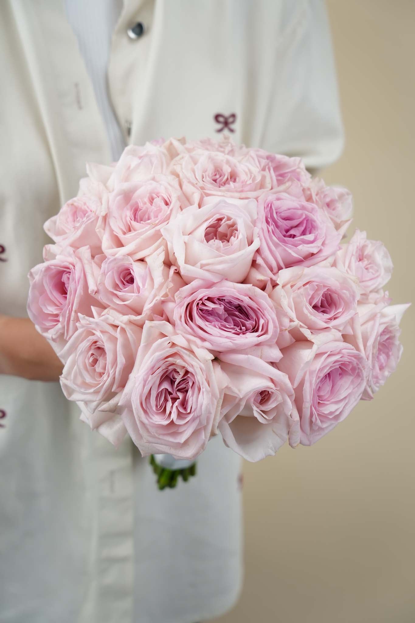 Blush Pink Rose Hand Bouquet