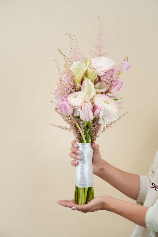Pastel Bloom Wedding Bouquet