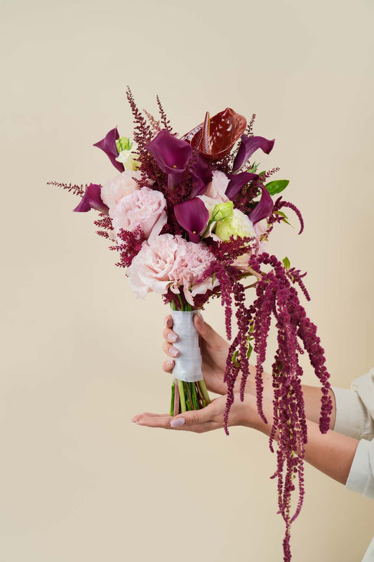 Velvet Plum Luxury Hand Bouquet