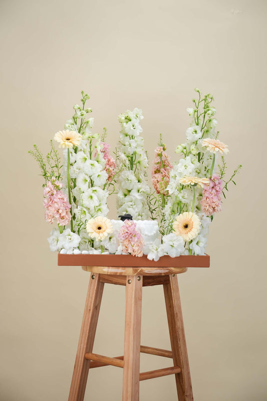 Blush Garden Tray Arrangement