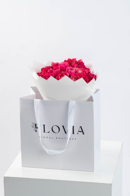 Peony Roses Bouquet | Flower Shop Dubai.