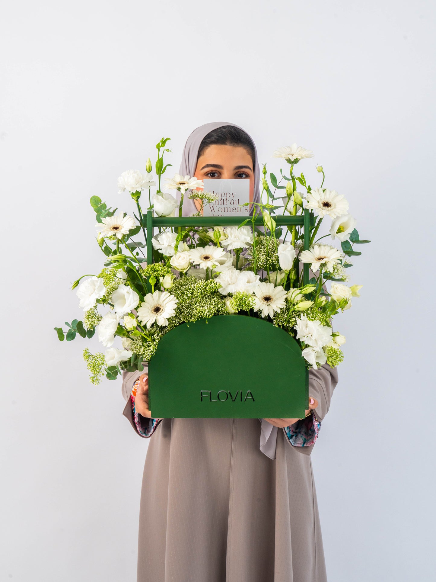 Flovia Green Basket