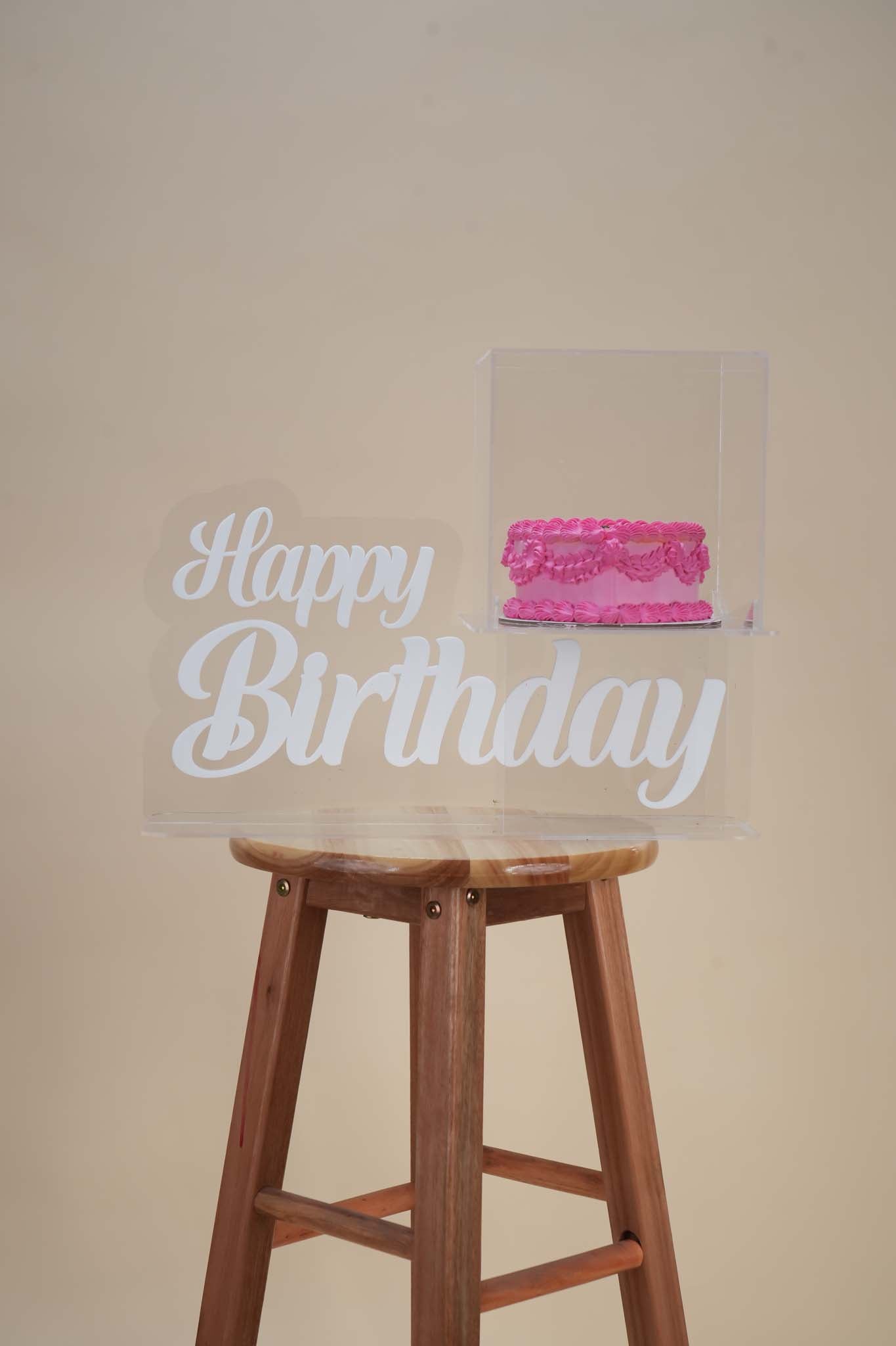 Blush Heart Birthday Cake