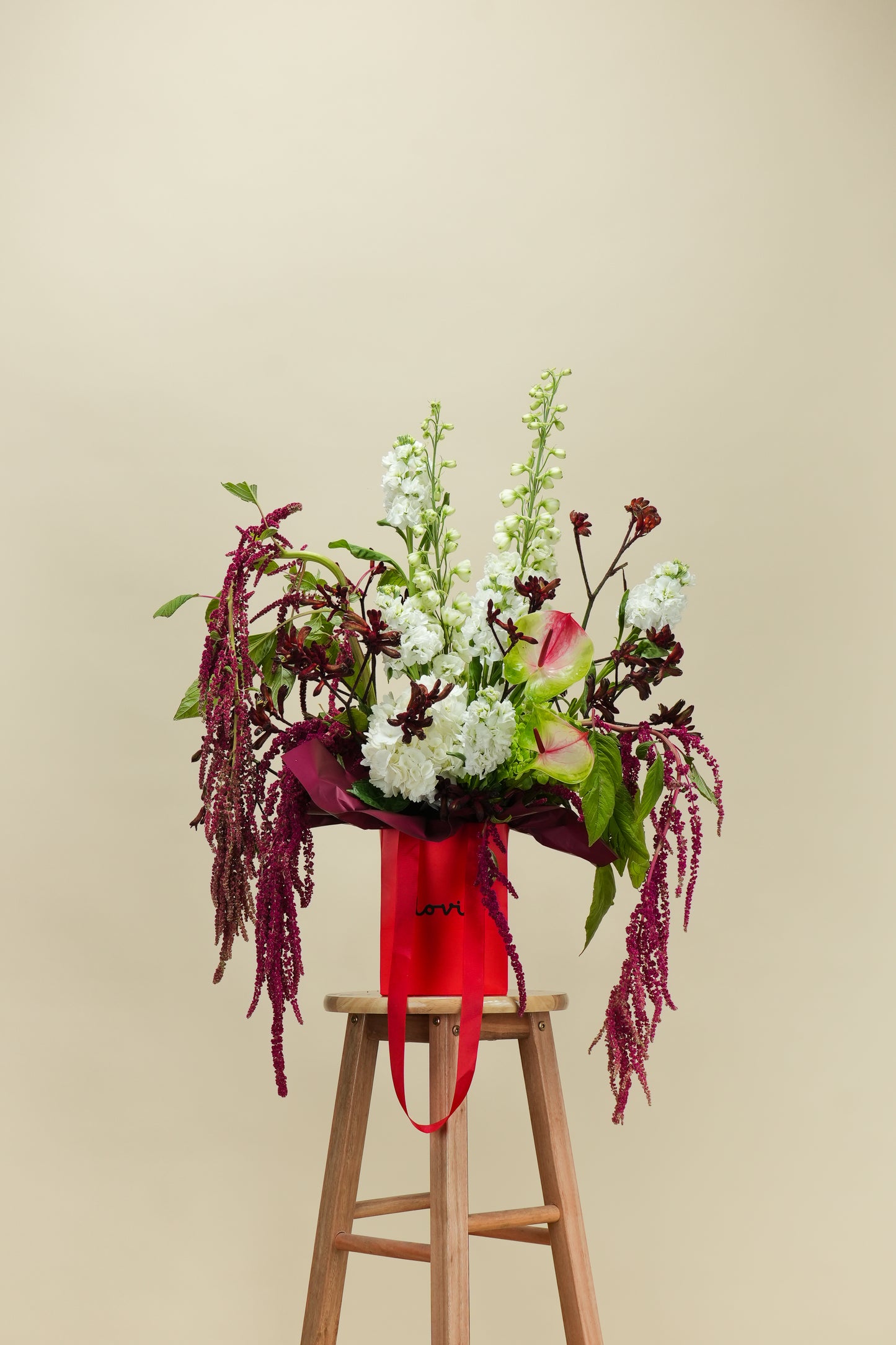 Crimson Botanical Symphony