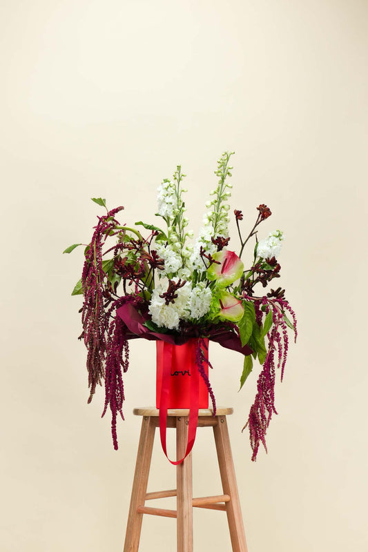 Crimson Botanical Symphony