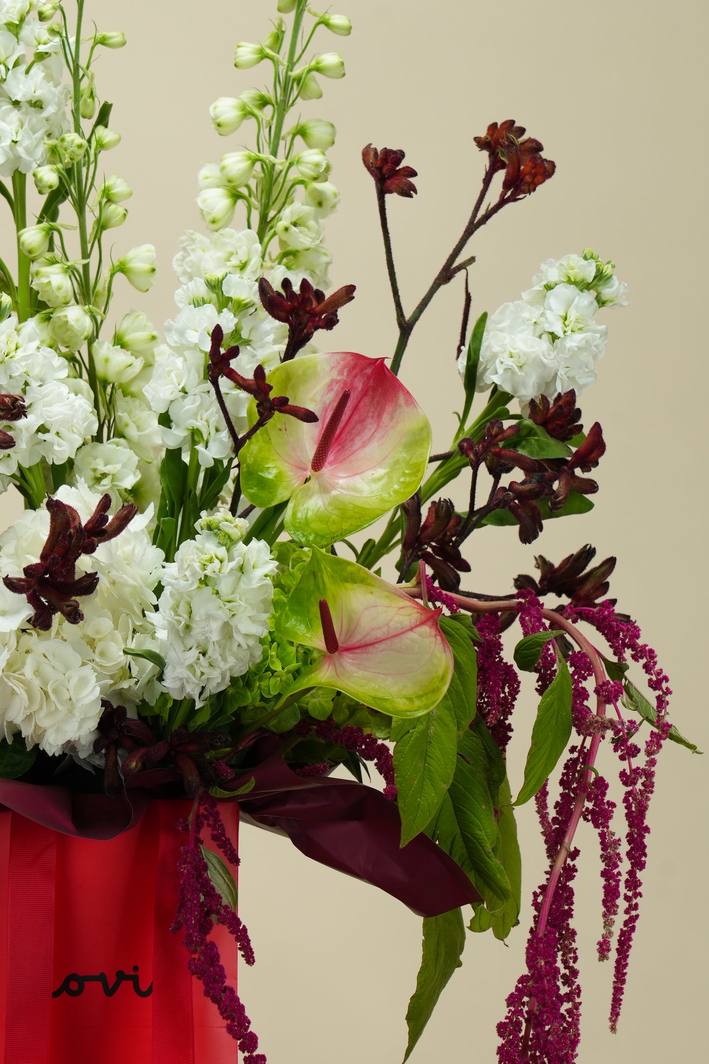 Crimson Botanical Symphony