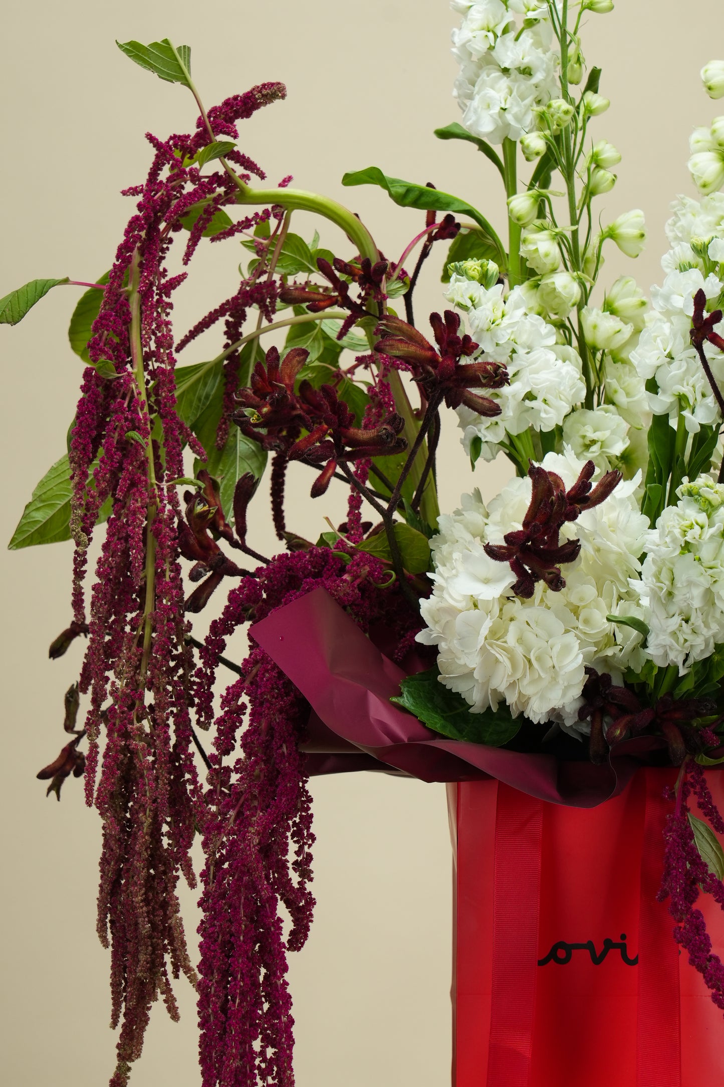 Crimson Botanical Symphony