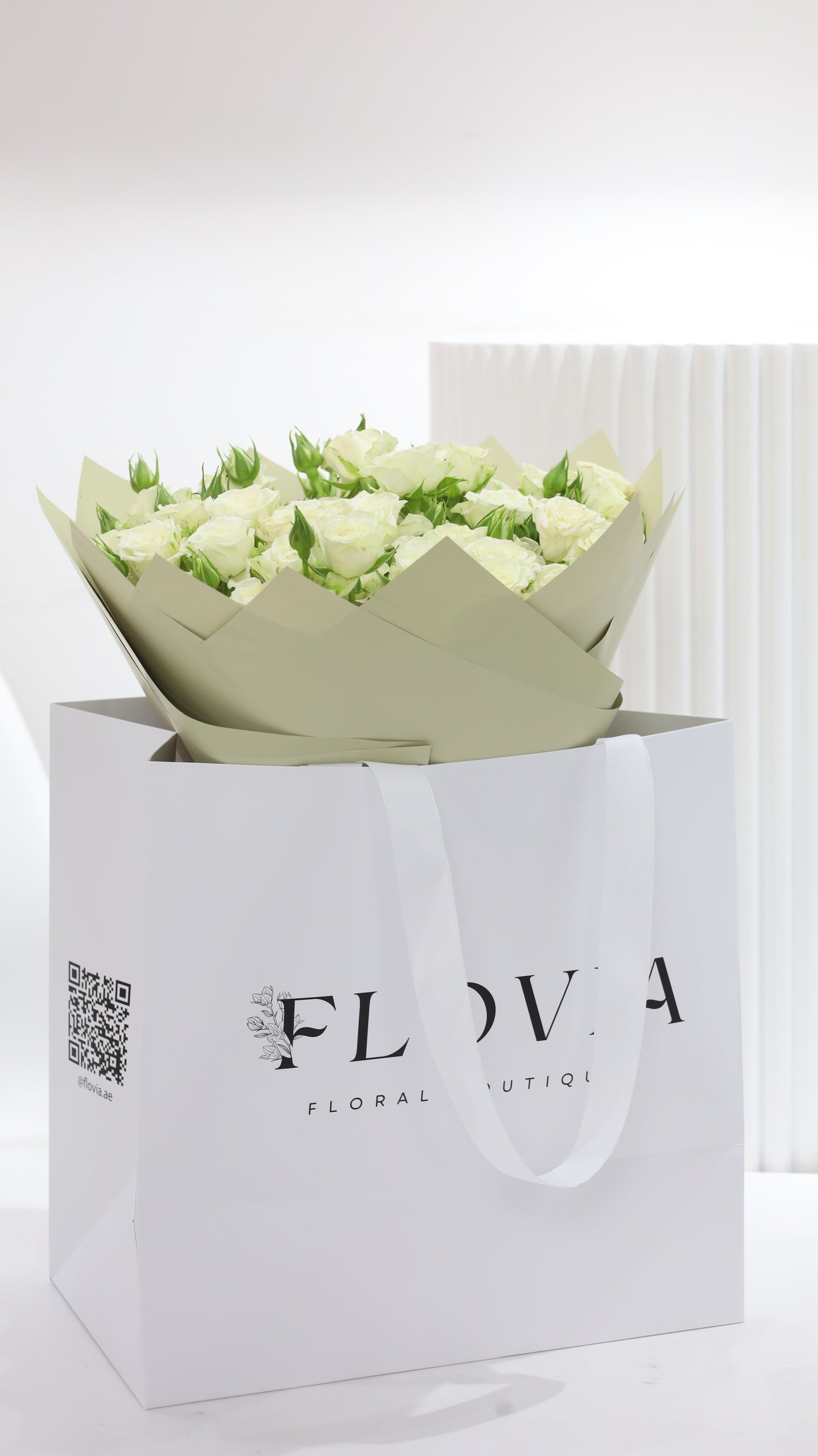 White rose flower for the classy vibe.