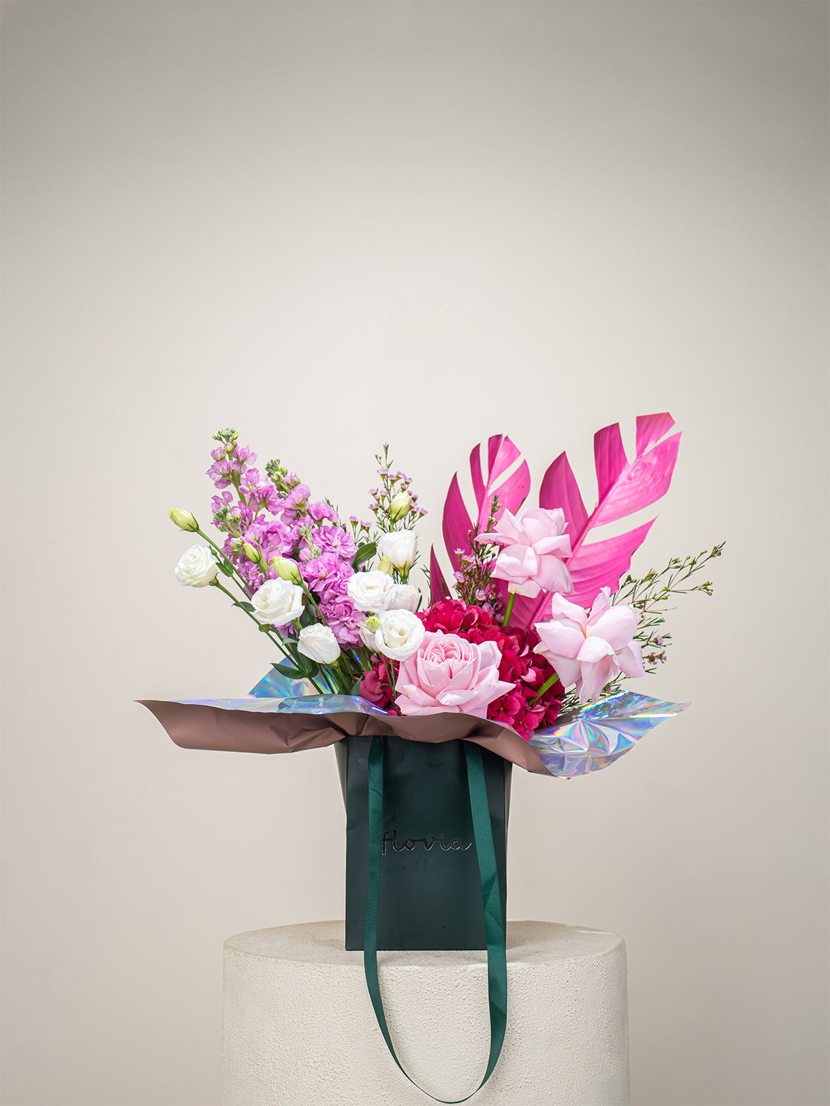 Pink Paradise Bag Arrangement
