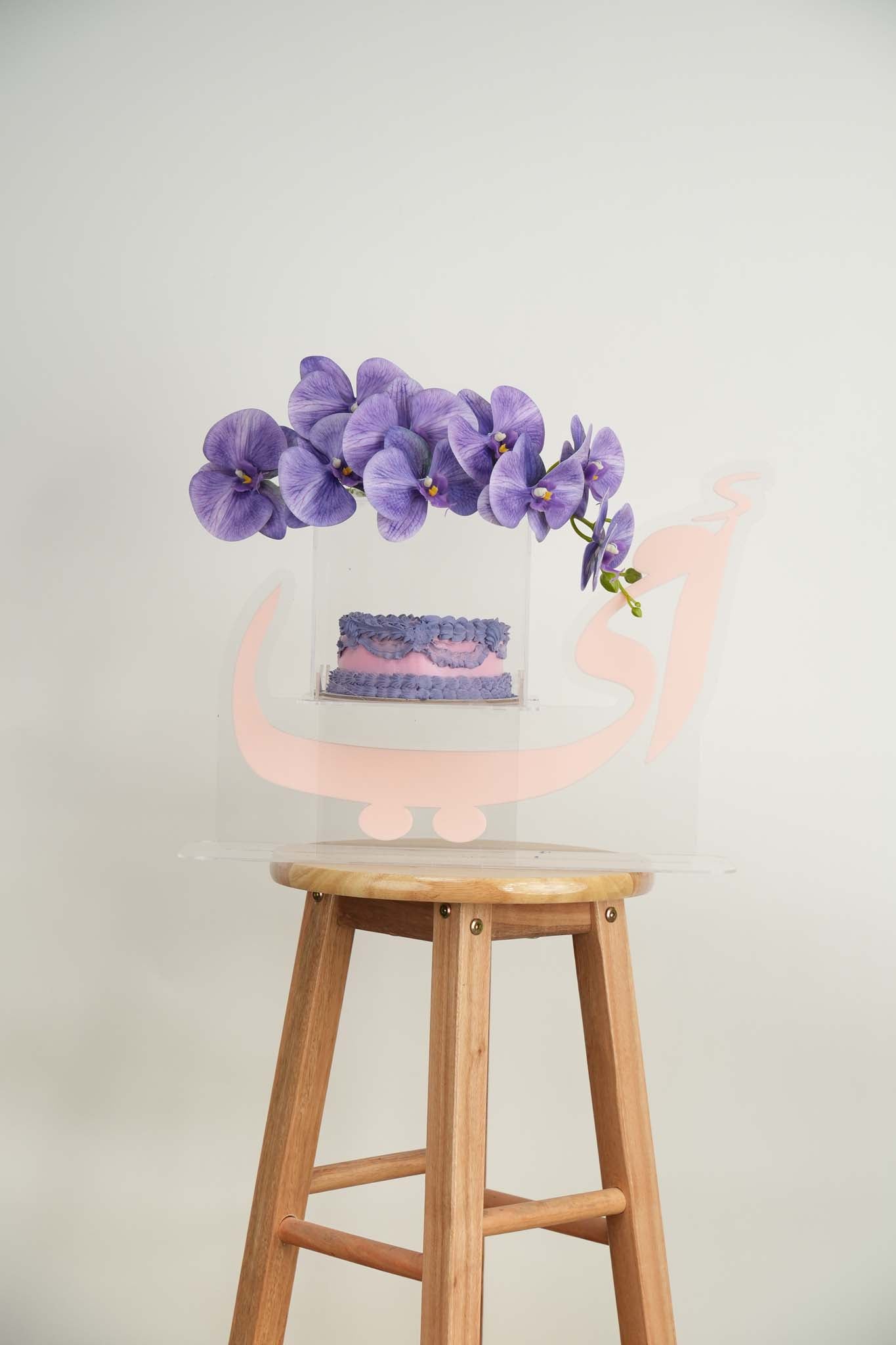Mothers Day Special Purple Orchid Cake